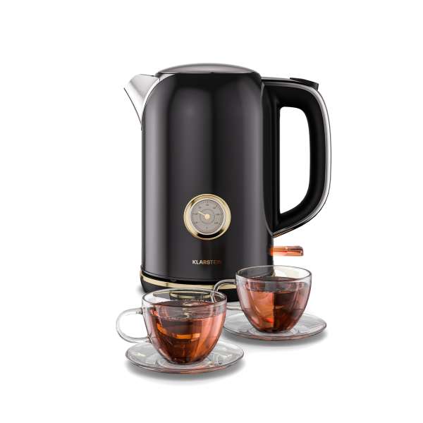Klarstein Victoria vízforraló | 1,7 liter | 2200 W | 360°-ban forgatható talp | Időtlen design
