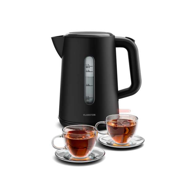 Klarstein Velaire vízforraló | 1,7 liter | 2200 W | 360°-os forgó talp | Modern, minimalista dizájn