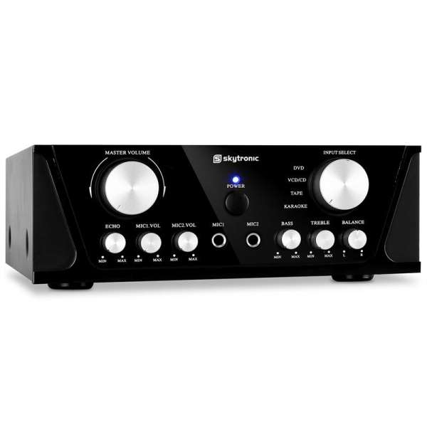 Kompakt HiFi végerősítő Skytronic, karaoke, 400 W-os