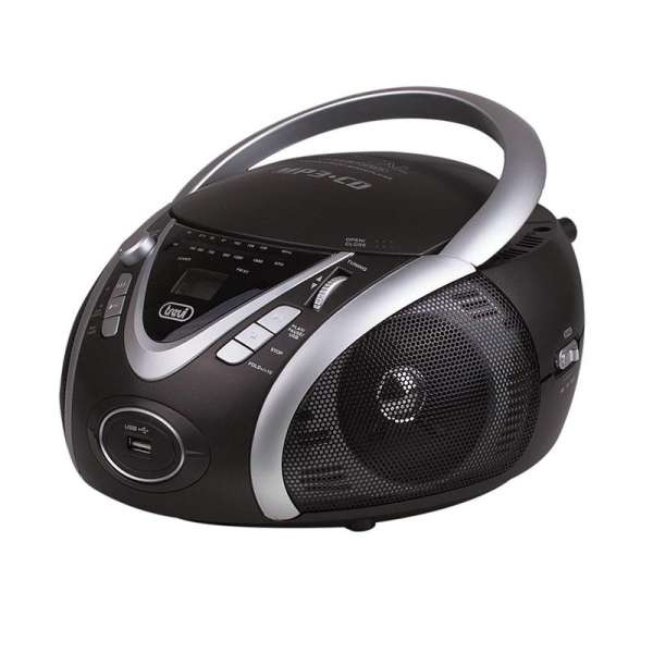 Trevi CMP-542, CD-MP3-lejátszó boombox, USB, SD, CD, MP3, fekete