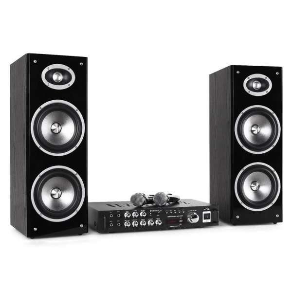 LTC Karaoke Star 3D-BT bluetooth, USB és két mikrofon