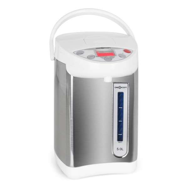 OneConcept Grand Champion, 680 W, Thermo Pot,5 l,fehér-ezüst