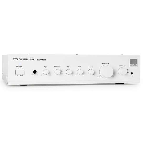 Koda 1305 HiFi szteró erősítő, fehér, AUX