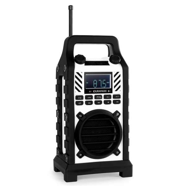 DURAMAXX Duramaxx 862-BT-WH, építkezési hagszóró, fehér, MP3, USB, SD