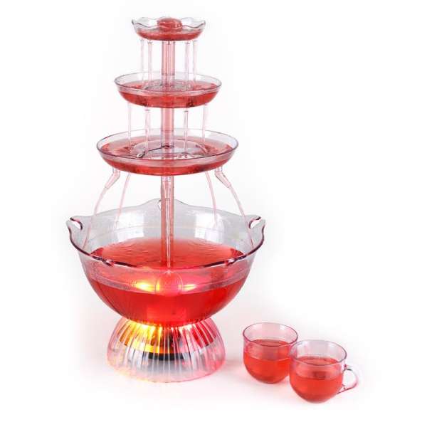 OneConcept Proseccano, party szökőkút, 3 l, LED italszökőkút