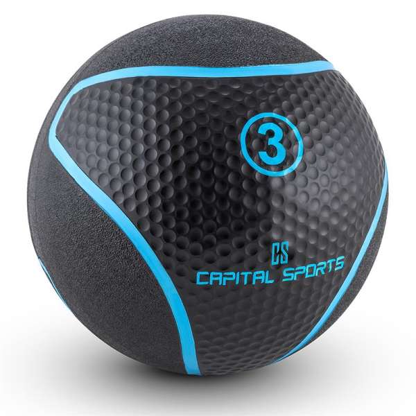 Capital Sports Medba 3, fekete, medicinlabda 3kg gumi