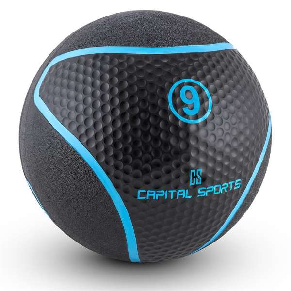 Capital Sports Medba 9, fekete, medicinlabda 9kg gumi