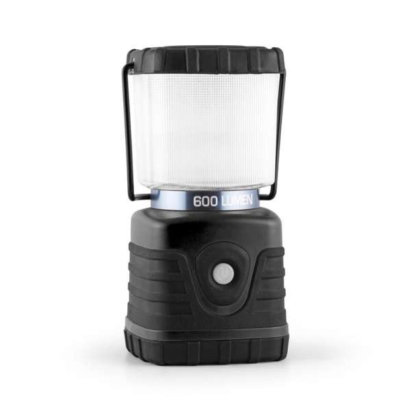 Yukatana Yorion, fekete, 600 Lumen, 150 óra, 15 m, kemping lámpa, LED, akkumulátor, szögletes