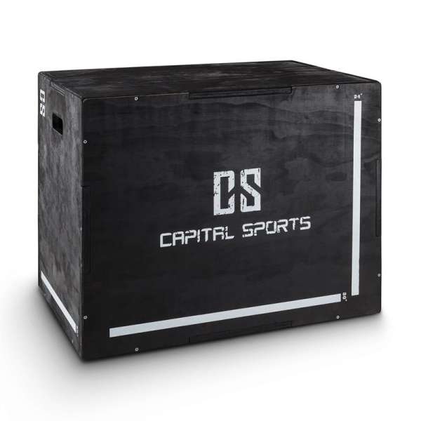 Capital Sports Shineater, fekete, Plyo Box három magassággal 20