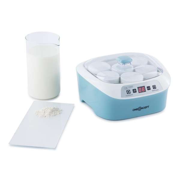 OneConcept Yogi-Center, joghurtkészítő, 6 x 170 ml-es üvegedény, 240 óra állandó üzemelés