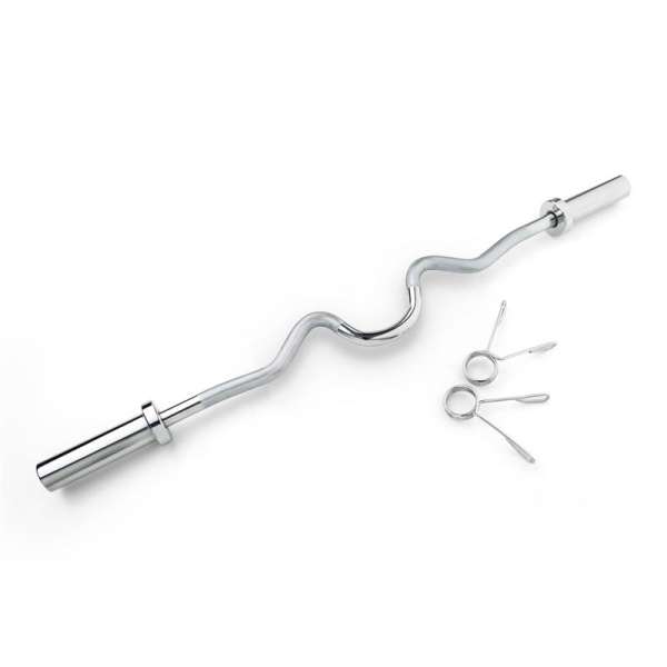 Capital Sports accretor 120 SC supercurl bar, hajlított súlyzórúd, 120 cm / 50 mm/max. 272 kg, acél, krómozott
