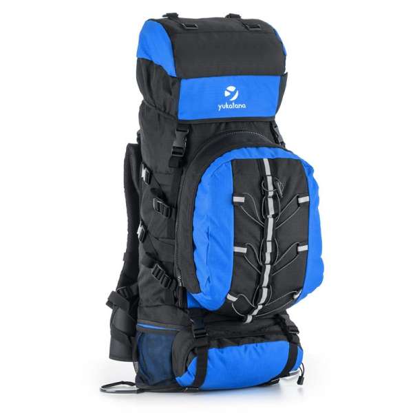 Yukatana Almer túrahátizsák, 80 l, 40 x 80 x 35 cm, kék/fekete
