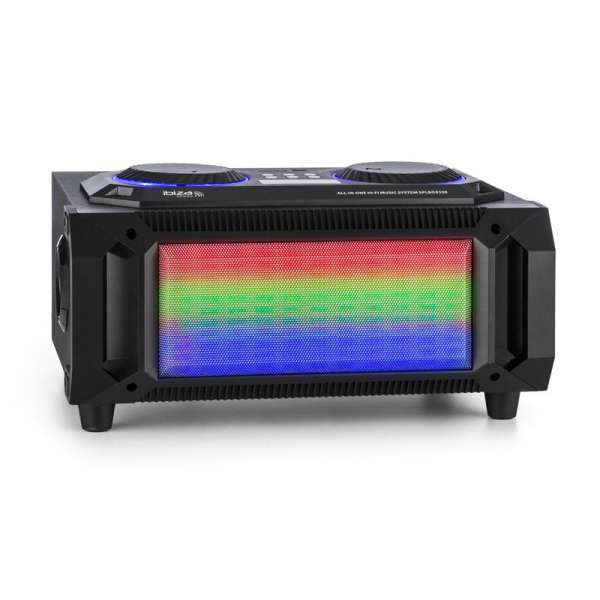 Ibiza SPLBOX150, 200 W, hordozható 2.1-es audio rendszer, bluetooth, USB/SD, FM, LED