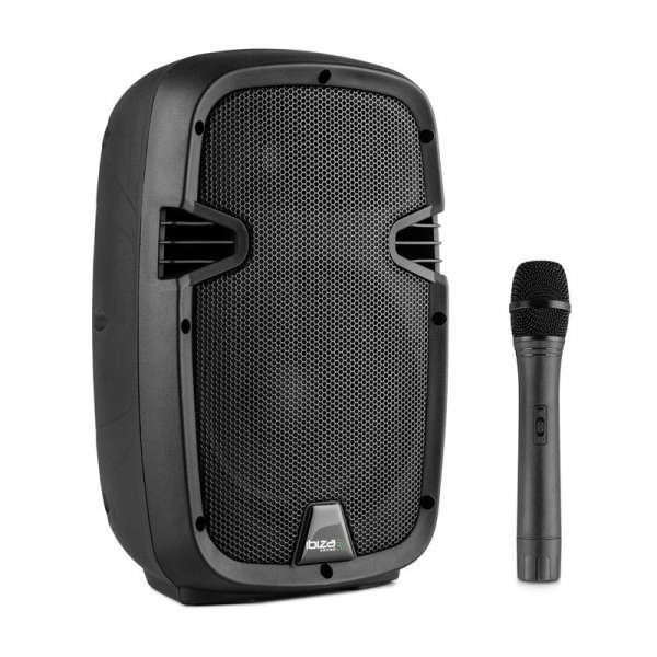 Ibiza Hybrid8VHF-BT, 300 W, aktív PA hangfal, bluetooth, USB, SD, VKV (VHF)