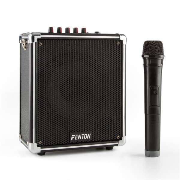 Fenton ST040, hordozható hangrendszer, bluetooth, USB, microSD, MP3, VHF, akkumulátor