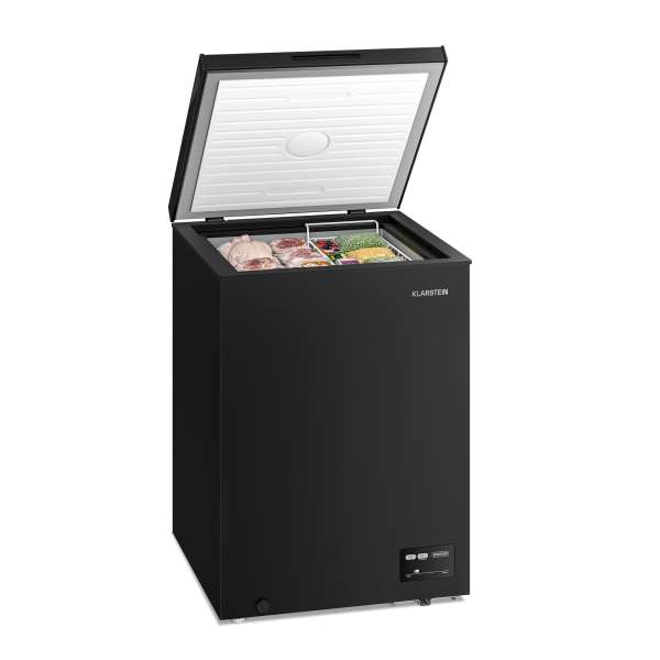 Klarstein Iceblokk fagyasztóláda | 142 l | 84 cm | 0 °C – -24 °C | 4 csillag | Fekete