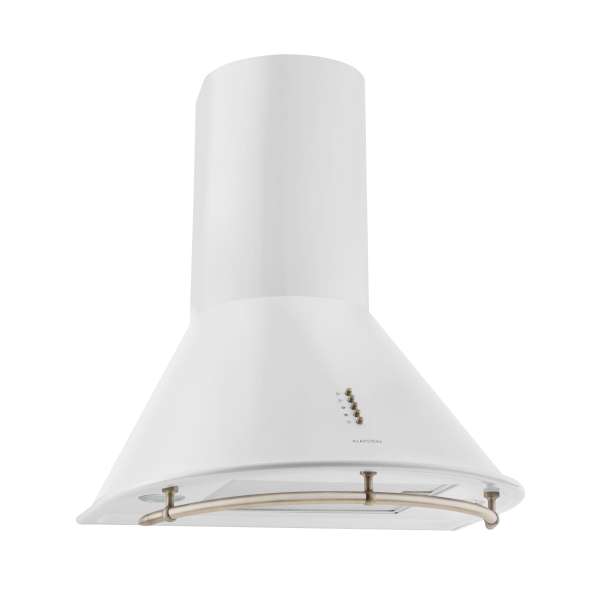 Klarstein Lumio Neo, retró kéményes páraelszívó, 60 cm, 610 m³/ó, nemesacél, fehér