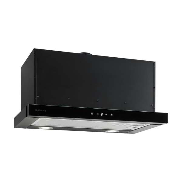 Klarstein Vinea, beépíthető páraelszívó, lapos konstrukció, 60 cm, fekete