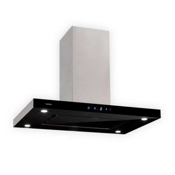 Klarstein Valeria, sziget páraelszívó, 90 cm, 650 m³/ó elszívó teljesítmény, érintőképernyős, LED