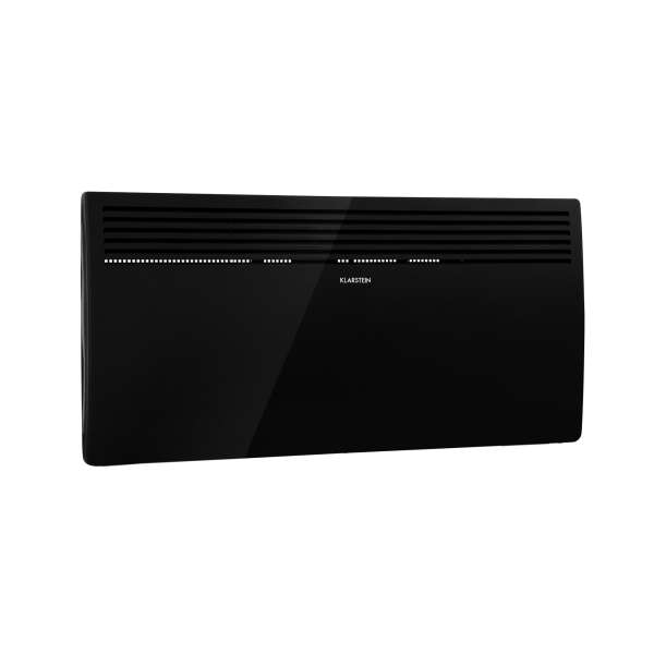 Klarstein Hot Spot Slimcurve, konvektor, fűtőtest,  80 x 40 cm, 40 m², 2000 W, 5 - 40 °C, IP24, fekete
