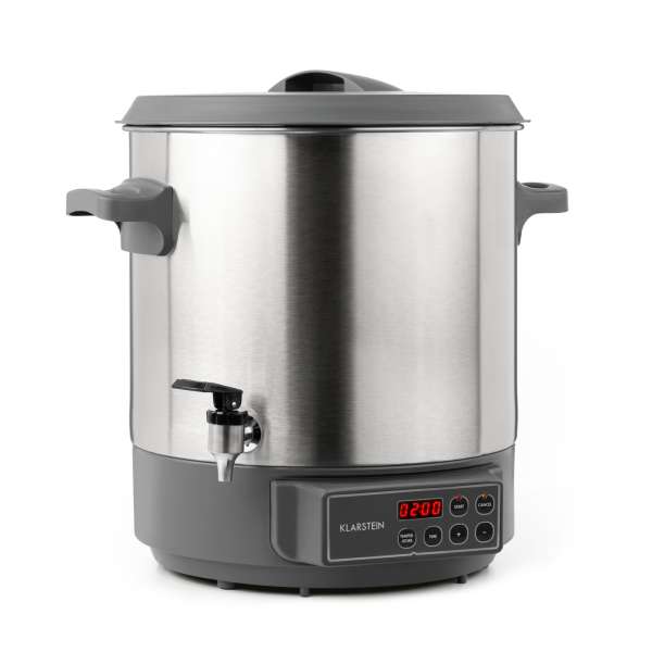 Klarstein Lady Marmalade, befőzőautomata, italtároló, 27l, 100 °C, 12 h, rozsdamentes acél