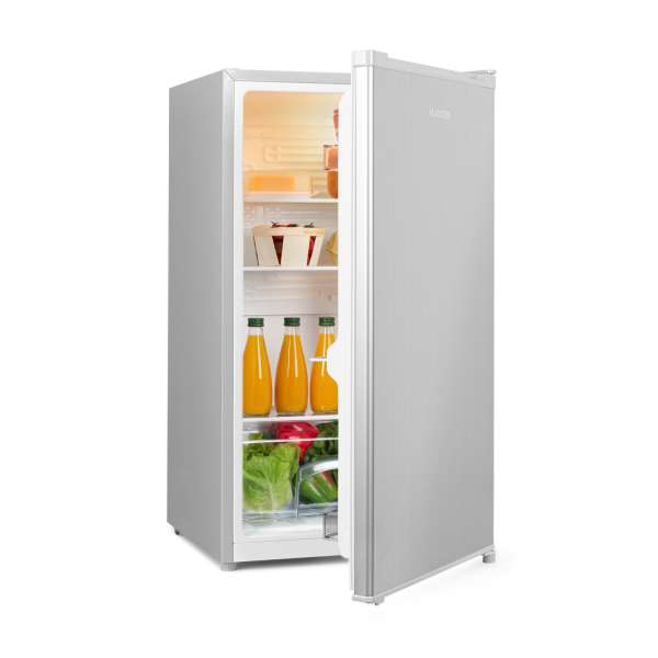Klarstein Hudson, hűtőszekrény, E, 88 literes, zöldségrekesz, kompresszió, ezüst színű