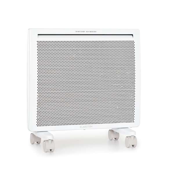 Klarstein Hot Spot Slimcurve Double Wave, konvektor, 2 az 1-ben fűtőtest, 1000 W, heti időzítő, fehér