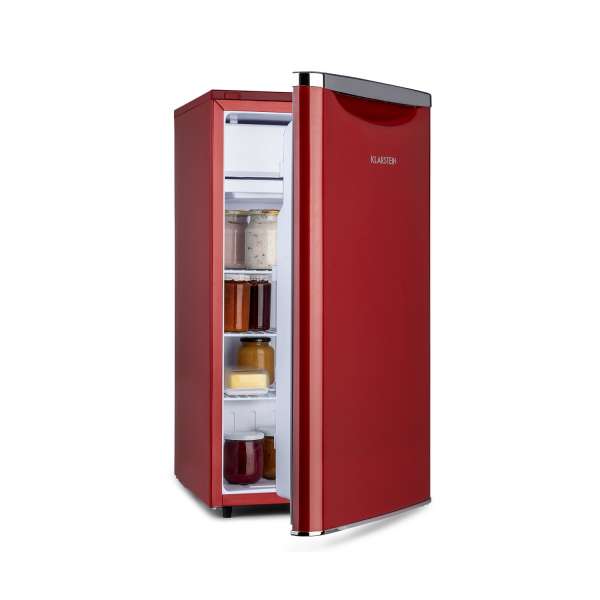 Klarstein Yummy, hűtőszekrény fagyasztórekesszel, 90 liter, F energiahatékonysági osztály, 42 dB