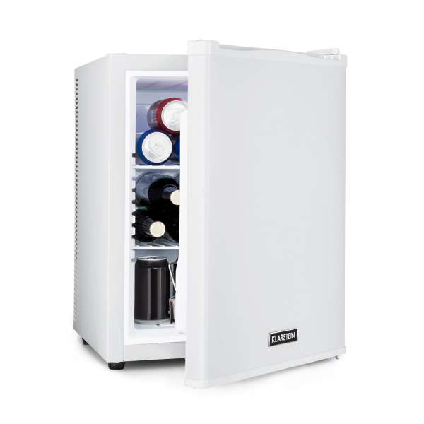 Klarstein Happy Hour 40, mini hűtőszekrény, 40 liter, 5 -15°C, csendes, 23dB, LED világítás, fehér