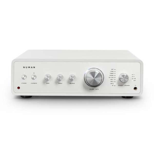 Numan Drive Digital, sztereó erősítő, 2x170W / 4x85W RMS, AUX / Phono / koaxiális, fehér