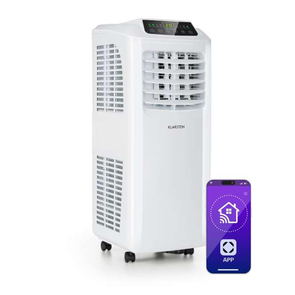 Klarstein Pure Blizzard Smart 9k, mobil klíma, 9000 BTU / 2,6 kW, A energiahatékonysági osztály, távirányító