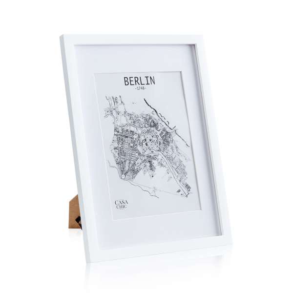 Casa Chic Everton, képkeret, téglalap alakú, DIN A3-es fényképek 41 x 28,7 cm, paszpartu, valódi fa