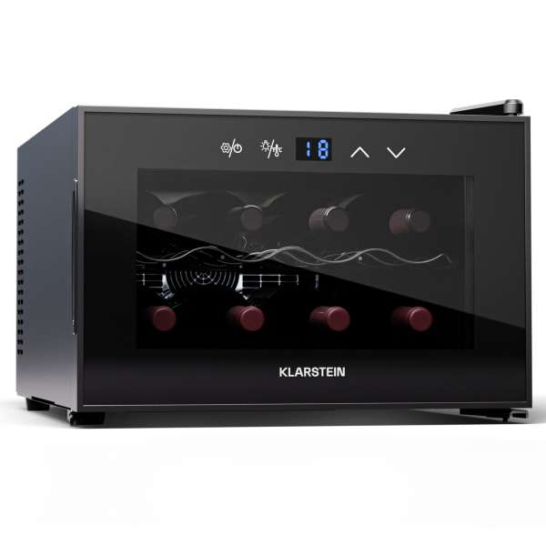 Klarstein Shiraz 8 Uno, borhűtő, 8 palack, 8 - 18 °C, érintős vezérlés
