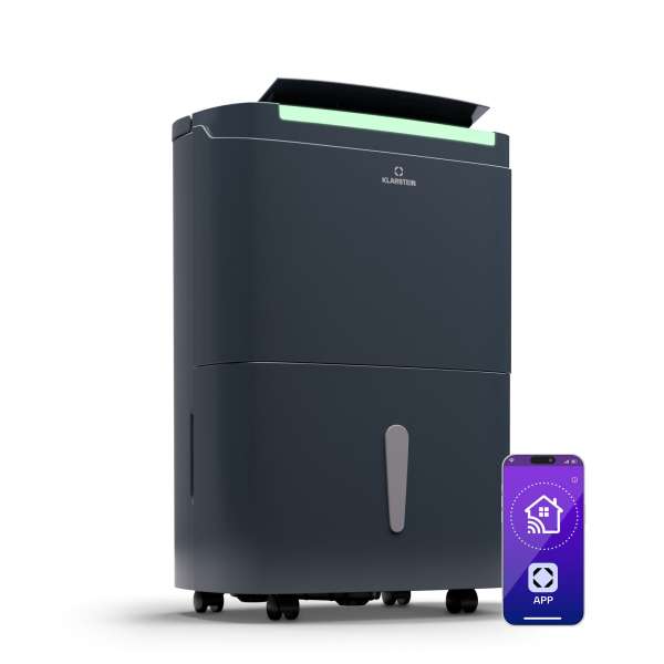 Klarstein DryFy Pro Connect Smart, Párátlanító, WiFi, Kompresszor, 30l/d, 25-30 m²