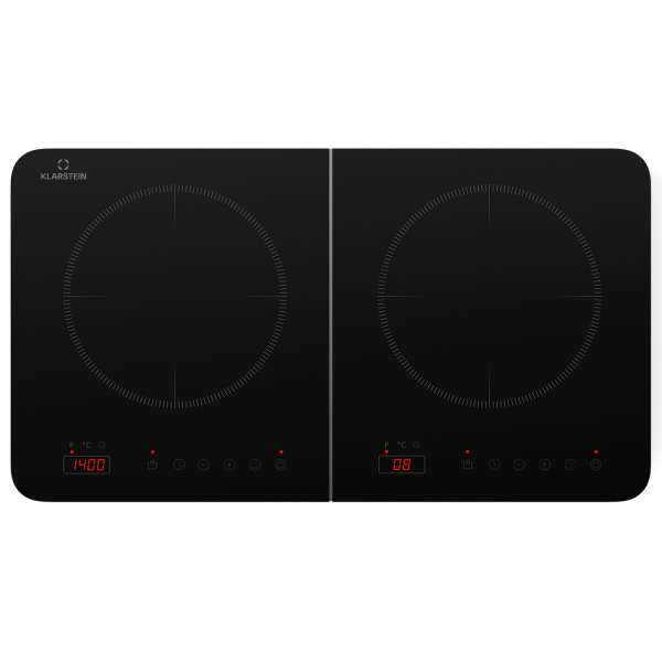 Klarstein Cookio, dupla indukciós főzőlap, 3500 W, időzítő, üvegkerámia