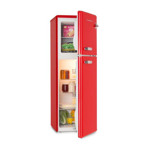 Klarstein Audrey, kombinált hűtő-fagyasztó, 97l/39l, Retro-Look, 2 szintes