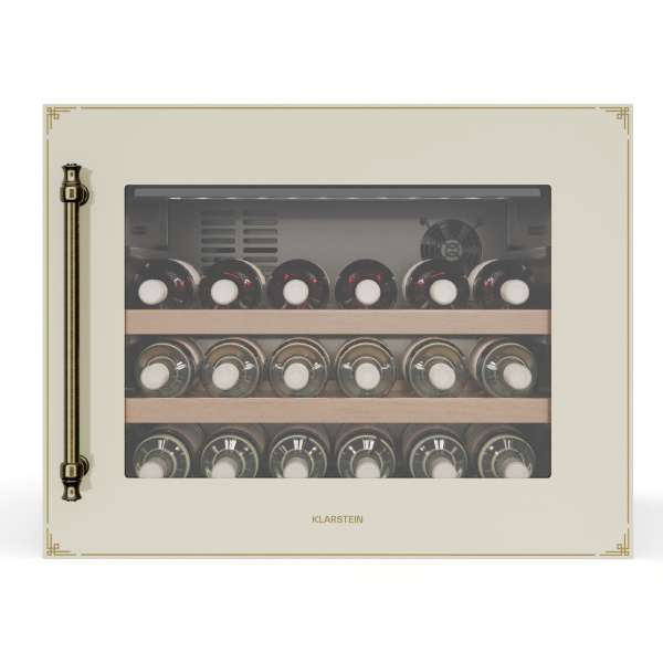 Klarstein Vinsider Victoria 28 borhűtő, 28 palack, érintés, UV-védelem, LED, csendes, 2 polc, 2 polc