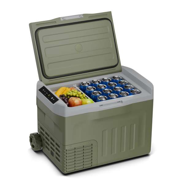 Klarstein PolarForce 30L kompresszoros hűtődoboz, LCD panel, világítás, off-road, akkumulátorvédelem, 12V/230V