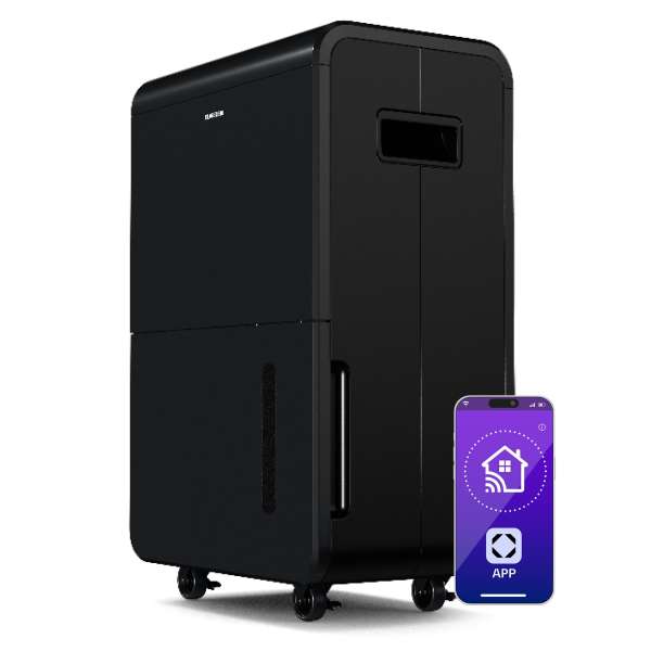 Klarstein DryFy Connect 70 párátlanító, 70 l / nap, legfeljebb 90 m², app vezérlés, mobil, víztartály