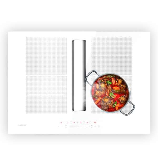 Klarstein Chef-Fusion Down Air System, 2 az 1-ben, indukciós főzőlap + páraelszívó, nagy teljesítményű, 7200 W