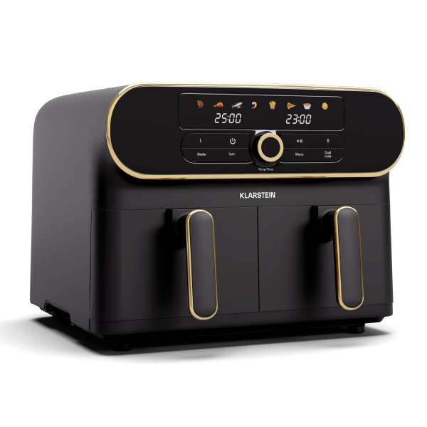 Klarstein AuraAir Color Touch forrólevegős fritőz, 11 l, 1700 W, 80 - 200 °C, 8 program