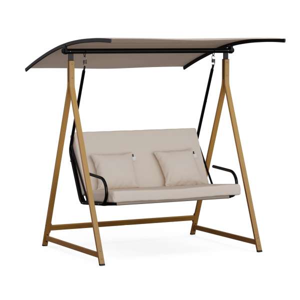 Blumfeldt ZenGrove, hollywoodi hinta, 2 üléses, egyénileg állítható, porszórt acél, időjárásálló