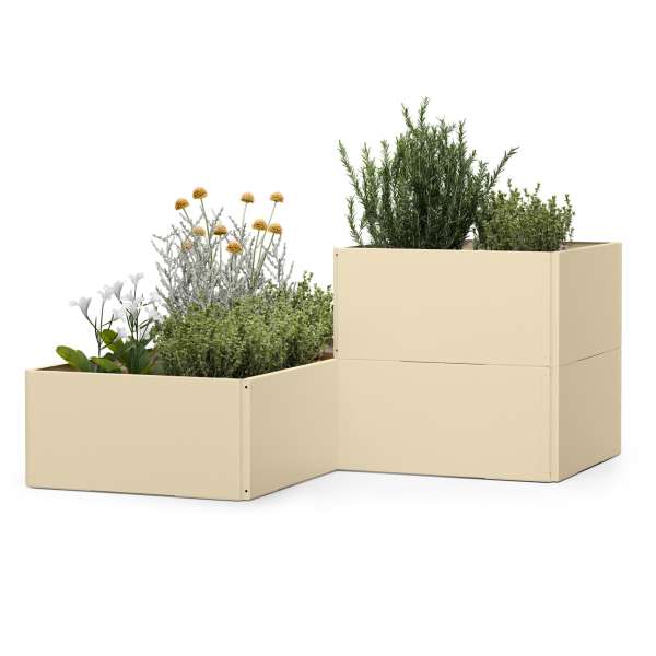 Blumfeldt Versagrow magaságyás 12 modullal, egyedi forma, 1 mm vastagság, rozsdamentes acél