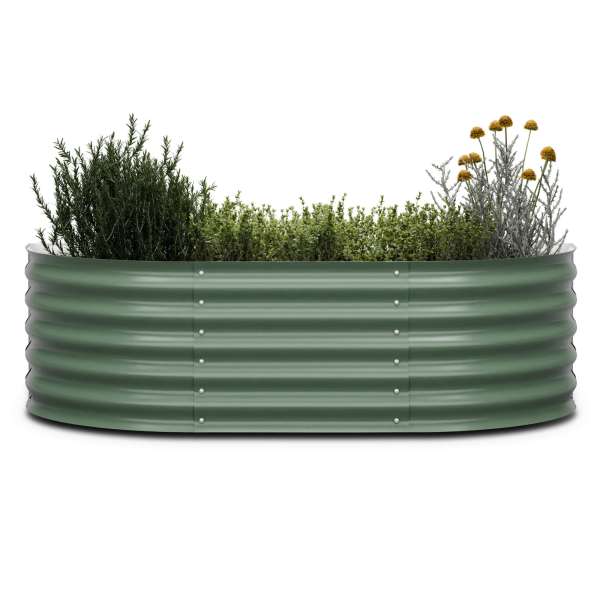 Blumfeldt High Grow Extended, magaságyás, 150 x 43 x 60 cm, hullámos acéllemezből, egyszerű összeszerelés, rozsda- és fagyálló