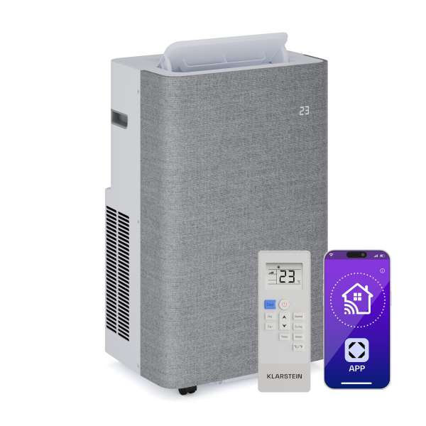 Klarstein AireLux hordozható légkondicionáló, 14.000 BTU, Okos vezérlés, Modern
