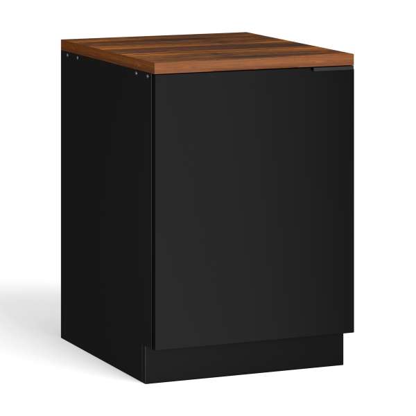 Blumfeldt WoodVista mosogató alatti szekrény, Robusztus, Soft-Close zsanérok, Alumínium fogantyúk