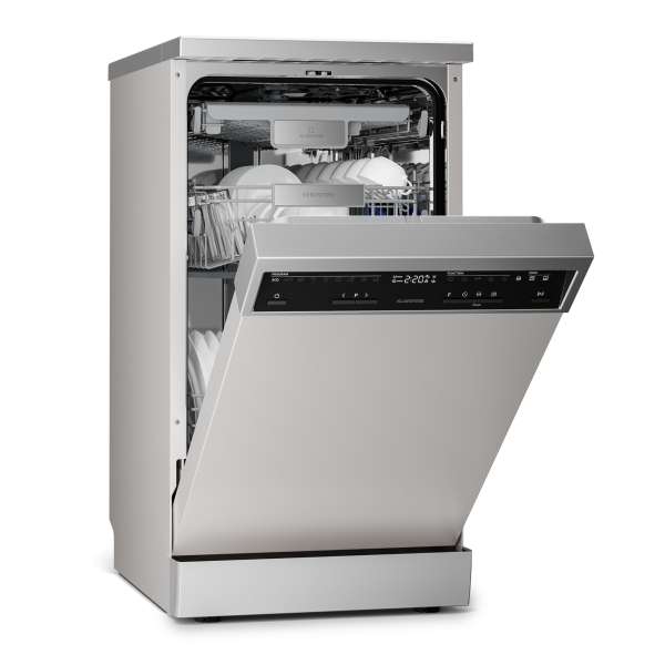 Klarstein Verosteel szabadon álló mosogatógép | Minimalista, kompakt, elegáns | EEC B | 45 cm