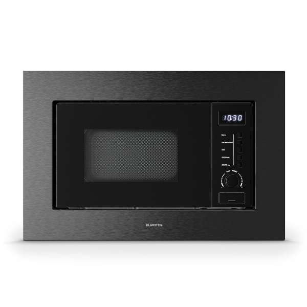 Klarstein Verosteel beépített mikrohullámú sütő grillel | 800 W grill | 700 W mikrohullámú sütő | 60 cm