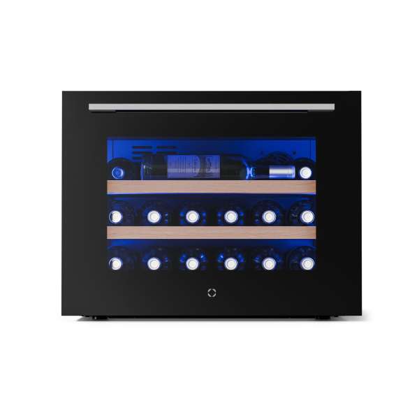 Klarstein Illuminosa beépített borhűtő | Modern | UV védelem | 61 liter | 19 palack | 60 cm