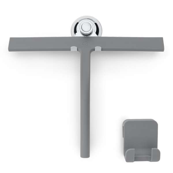 Gütewerk by blumfeldt Blaze, zuhanyzósarok törlő, 28 cm, szilikon borítás, rozsdamentes acél mag, modern design